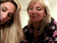 Old People Watch Young Couple Fuck - Blonde Teen Gets Cum in Mouth Doggy Style