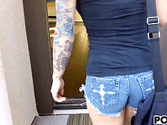 inked woman Christy Mack gets romped