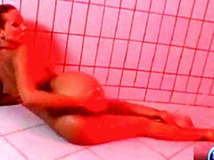 Lascivious hottie at solo orgasm sex