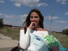 Braunhaarige, Spermaladung, Würgen, Hd, Latina, Natürlichen titten, Pov, Öffentlich