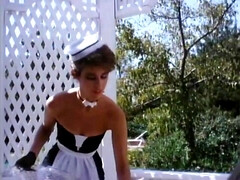 ブロンド, フェラチオ, チン, 指いじり, 毛深い, 淫乱熟女, 三人, ヴィンテージ