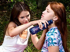 キス, 下着, オナニー, 自然山雀, アウトドア, ガリガリ, ティーン, オッパイの