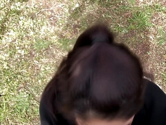 Sloppy Outdoor Blowjob To My Friend