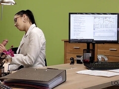 Audition, Nana, Sucer une bite, Brunette brune, Européenne, Lunettes, Argent, Adolescente