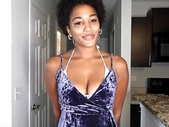 Amateur, Nana, Sucer une bite, Noir ébène, Fait maison, Pov, Solo, Nénés