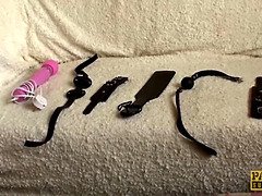 お尻, ブロンド, イギリス人, 巨乳な, イく瞬間, 人妻の, 奴隷, おもちゃ