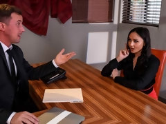 アナル, フェラチオ, 茶髪の, バック, 手コキする, キス, オマンコ, ガリガリ