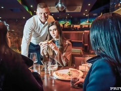 フェラチオ, 茶髪の, キス, なめる, 下着, オマンコ, ガリガリ, ストッキング