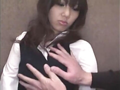 Amazing Japanese model Megumi Maki in Horny Handjobs, Secretary JAV movie