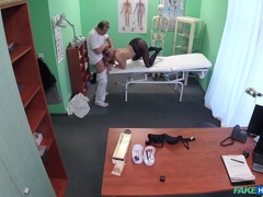 Leie, Blasen, Arzt, Hundestellung, Lecken, Krankenschwester, Büro, Uniform