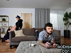 Hairycunt bae pussylicked by bisex dudes