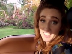 素人, フェラチオ, 車, イく瞬間, 汚れた　, 顔射, ハメ撮り, 赤毛