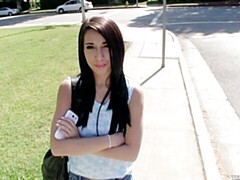 Grote kont, Grote lul, Pijpbeurt, Hondjeshouding, Geld, Buiten, Gezichtspunt, Tiener