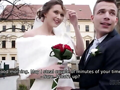 Amateur, Mariée, Couple, Tchèque, Argent, Adolescente, Mariage, Épouse