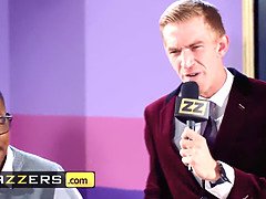 お尻, デカチン, 黒人, ブロンド, カップル, チン, ハードコア, Hd