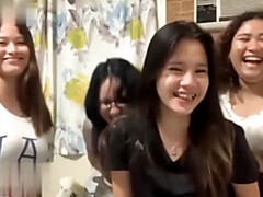 素人, アジア人, 美人, 黒人, グループ, Hd, 自家製, ティーン