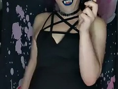 Enthousiasteling, Fetisj, Shemale, Roken, Alleen, Tieten likken