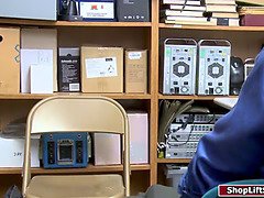 Asian shoplifter fucked by LP officer