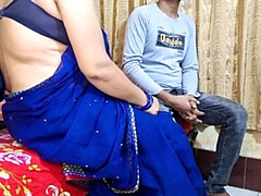 Desi Bhabhi 36 Size Big Tits Doggy Style Fuck - Hot Indian Wife in Saree