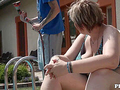 Mature dominant, ssbbw mature, outdoor