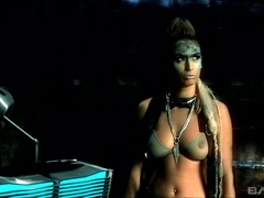 Blondine, Braunhaarige, Spermaladung, Aufs gesicht abspritzen, Lingerie, Flotter dreier