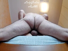 Lady Godiva gets her hairy pussy and big ass pounded doggy style - rough anal creampie with loud moaning