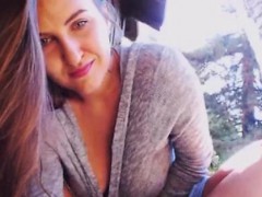 Enthousiasteling, Bruinharig, Masturbatie, Buiten, Openbaar, Alleen, Speelgoed, Webcamera