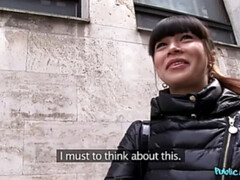 Shy Brunette Bent Over and Fucked