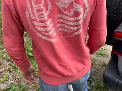 フェラチオ, 車, 中出し, 人妻の, 淫乱熟女, 公共, 三人, 妻
