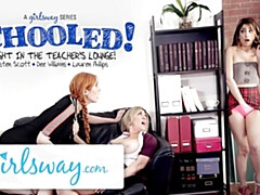 18 jahre, Grosse titten, Absätze, Lesbisch, Lingerie, Muschi, Realität, Rotschopf