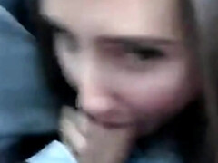 Leie, Blasen, Braunhaarige, Auto, Kehlenfick, Handjob, Hd, Öffentlich