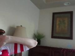 Anal, Masturbacion con pies, Novia, Aceite, Pequeña, Pov, Flaco, Tetas