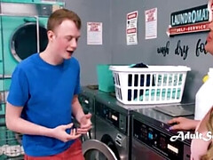 Five MILFs Team Up to Bang a Teen at the Laundromat - Dee Williams, Lolly Dames, Caitlin Bell
