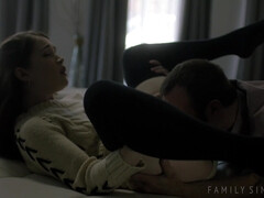 Américain, Cul, Sucer une bite, Brunette brune, Bâillonner, Embrassement, Léchez, Chatte