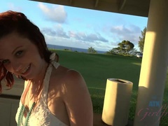 浴室, ビーチ, ビキニ, 茶髪の, ピアス, ハメ撮り, オマンコ, オッパイの