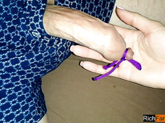 Uncut handjob, closeup handjob, tied up