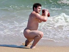 Strand, Grote lul, Sperma shot, Homo, Handbeurt, Masturbatie, Alleen