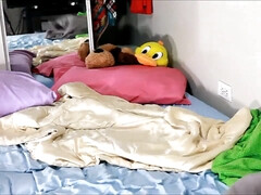 Amateur, Anal, Chambre à dormir, Brunette brune, Plantureuse, Couple, Hard, Douche