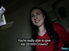 Brunette Takes A Stranger's Hot Cumshot Thinking He's A Talent Agent 1