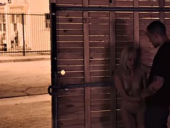 Lieveling, Blond, Pijpbeurt, Brits, Fetisj, Buiten, Openbaar, Tiener