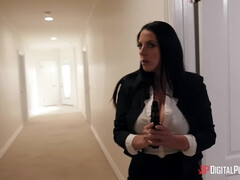 Grosser schwanz, Braunhaarige, Fett