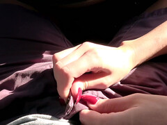 アメリカ人, デカパイ, 車, イく瞬間, バック, アウトドア, ピアス, オマンコ