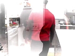 Grote kont, Zwart, Rondborstig, Sperma shot, Zwart, Hardcore, Interraciaal, Buiten