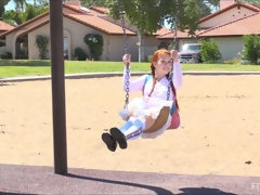 Anal, Muñeca, Extremo, Penetracion con puños, Orgasmo, Colegiala, Solo, Bajo la falda