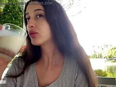 Sperma shot, Buiten, Openbaar, Bekijker