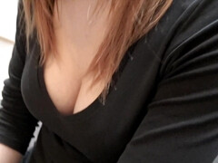 Kont, Grote mammen, Pijpbeurt, Sperma shot, Hondjeshouding, Hd, Roodharige vrouw, Geschoren