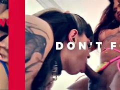 デカチン, デカパイ, フェラチオ, ラティーナ, オナニー, 馬乗り, シーメール, オッパイの