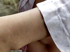 18 jaar, Bruinharig, Rondborstig, Sperma, Huisgemaakt, Latijnse vrouw, Openbaar, Tiener