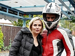 Beautiful blonde with huge boobs Sevikova fucks with an athlete