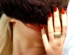 Grosser schwanz, Grosse titten, Blondine, Blasen, Spermaladung, Nackt, Titten, Vintage